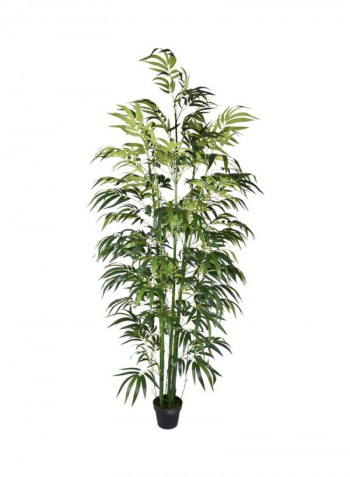 Artificial Bamboo Tree Green/Black 245x115cm
