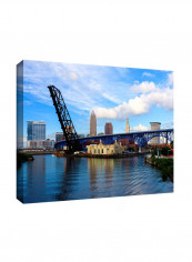Cleveland 12 Gallery Wrapped Canvas Wall Art Multicolour 16 x 24inch