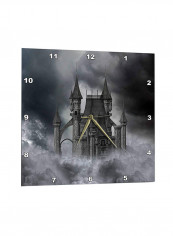 Dark Castle Printed Wall Clock Black/White 15 x 15inch