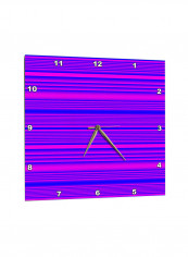 Abstract Lines Printed Wall Clock Multicolour 13 x 13inch