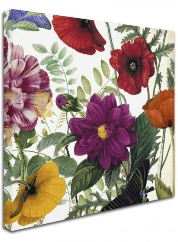 Printemps Ii Canvas Wall Art multicolour 14 x 14inch