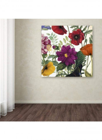 Printemps Ii Canvas Wall Art multicolour 14 x 14inch