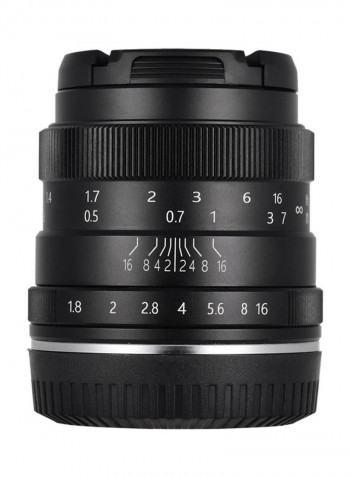 F1.8 Digital Camera Lens Large Aperture Black