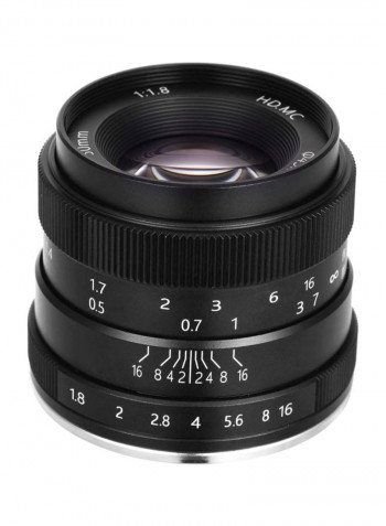 F1.8 Digital Camera Lens Large Aperture Black