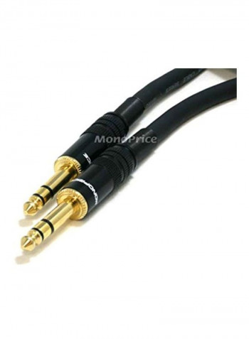 Premier Series Stereo Phono Male To Male Connecter 50feet Black