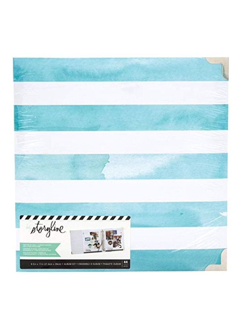 Watercolour Stripe Album Blue/White 8x11inch