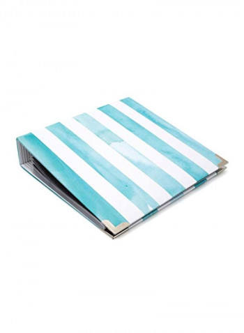 Watercolour Stripe Album Blue/White 8x11inch
