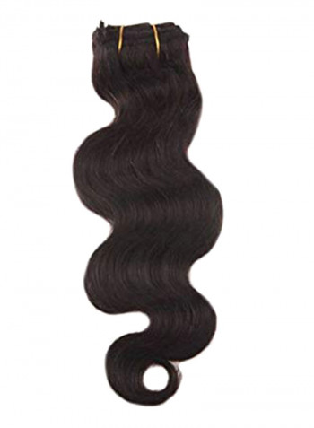 Body Wave Clip In Hair Extension Brown 18inch