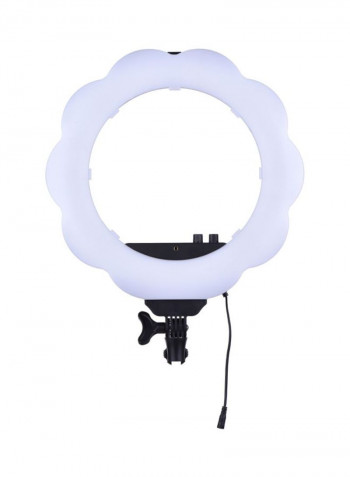 Ring LED Video Light Fill Light With Makeup Mirror White