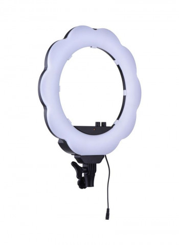 Ring LED Video Light Fill Light With Makeup Mirror White