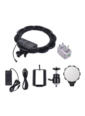 Ring LED Video Light Fill Light With Makeup Mirror White