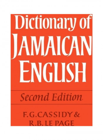 Dictionary Of Jamaican English Paperback English by F. G. Cassidy