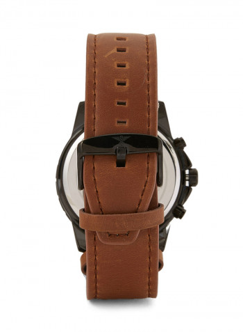 Leather Chronograph Watch S25154G-3