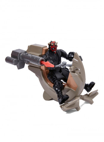Mashers Sith Speeder And Darth Maul Figure Toy 6-Inch