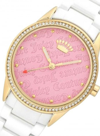 Women's Stone Studded Analog Watch JC1172PKWT