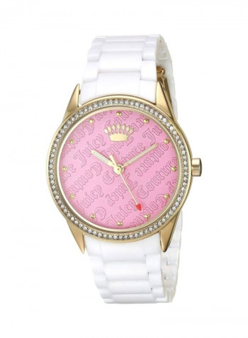Women's Stone Studded Analog Watch JC1172PKWT
