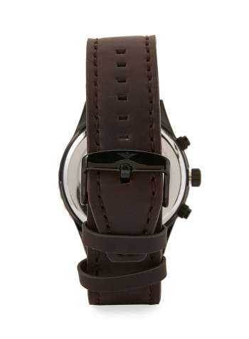 Leather Chronograph Watch S25153G-1