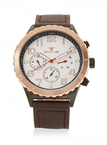 Leather Chronograph Watch S25153G-2