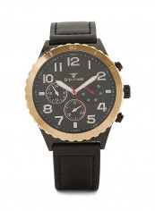 Leather Chronograph Watch S25153G-4