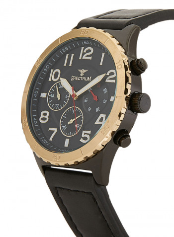 Leather Chronograph Watch S25153G-4