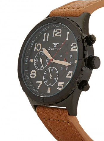 Leather Chronograph Watch S25153G-6