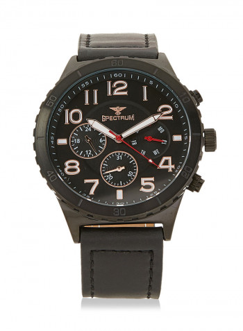 Leather Chronograph Watch S25153G-7