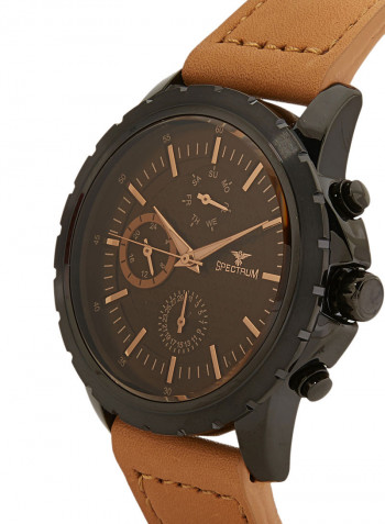 Leather Chronograph Watch S25154G-6