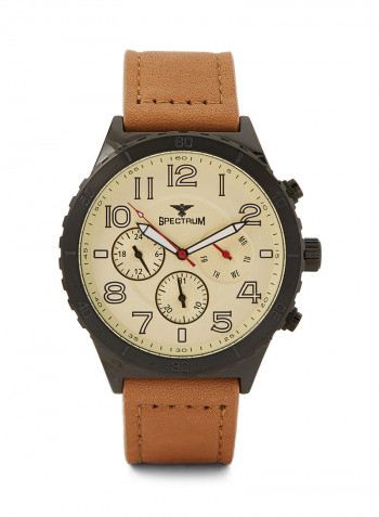 Leather Chronograph Watch S25153G-5