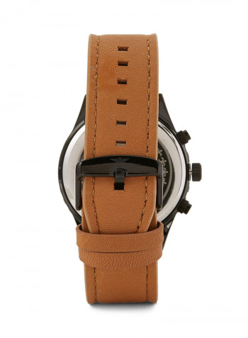 Leather Chronograph Watch S25153G-5
