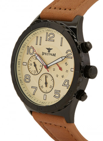 Leather Chronograph Watch S25153G-5