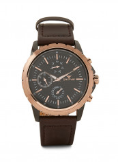 Leather Chronograph Watch S25154G-1