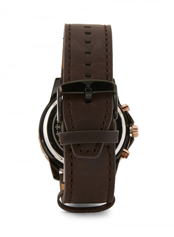Leather Chronograph Watch S25154G-1