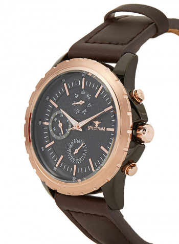 Leather Chronograph Watch S25154G-1
