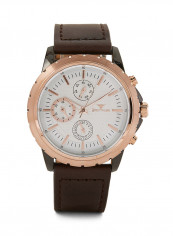 Leather Chronograph Watch S25154G-2