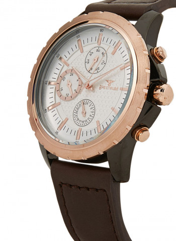 Leather Chronograph Watch S25154G-2