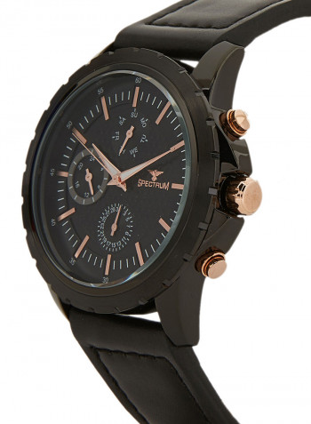 Leather Chronograph Watch S25154G-4