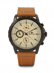Leather Chronograph Watch S25154G-5