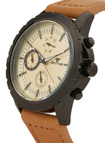 Leather Chronograph Watch S25154G-5
