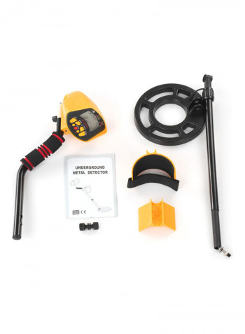 Waterproof Metal Detector With Shovel And Rake Yellow