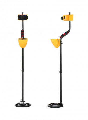 Waterproof Metal Detector With Shovel And Rake Yellow
