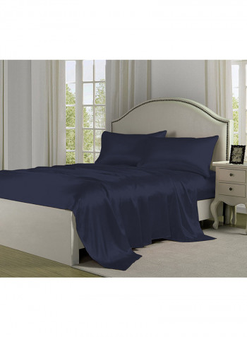 4-Piece Sheet Set Navy Double