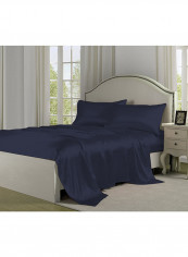 4-Piece Sheet Set Navy King