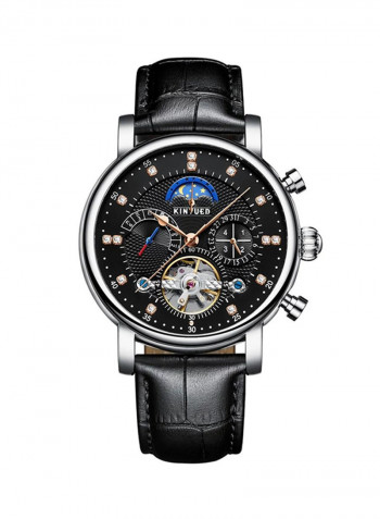Men's Leather Chronograph Wrist Watch J2624-4