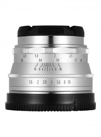 Multilayer Film Manual Focus Camera Lens Silver/Black