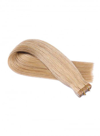 Long Straight Hair Extension Golden Blonde