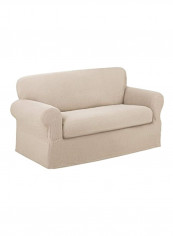 2-Piece Reeves Sofa Slipcovers Natural White 58x73inch