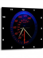 Glowing Speedometer Wall Clock Multicolour 15x15inch