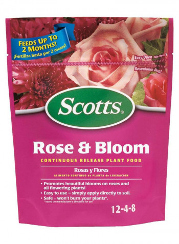 Pack Of 2 Rose And Bloom Continuous Release Plant Food Clear 2 x 48ounce