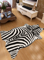 Animal Printed Floor Mat White/Black 120x160cm reviews Animal Printed Floor Mat White/Black 120x160cm