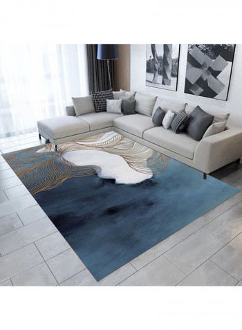 Ink Painting Print Simple Rug Multicolour 140x200cm